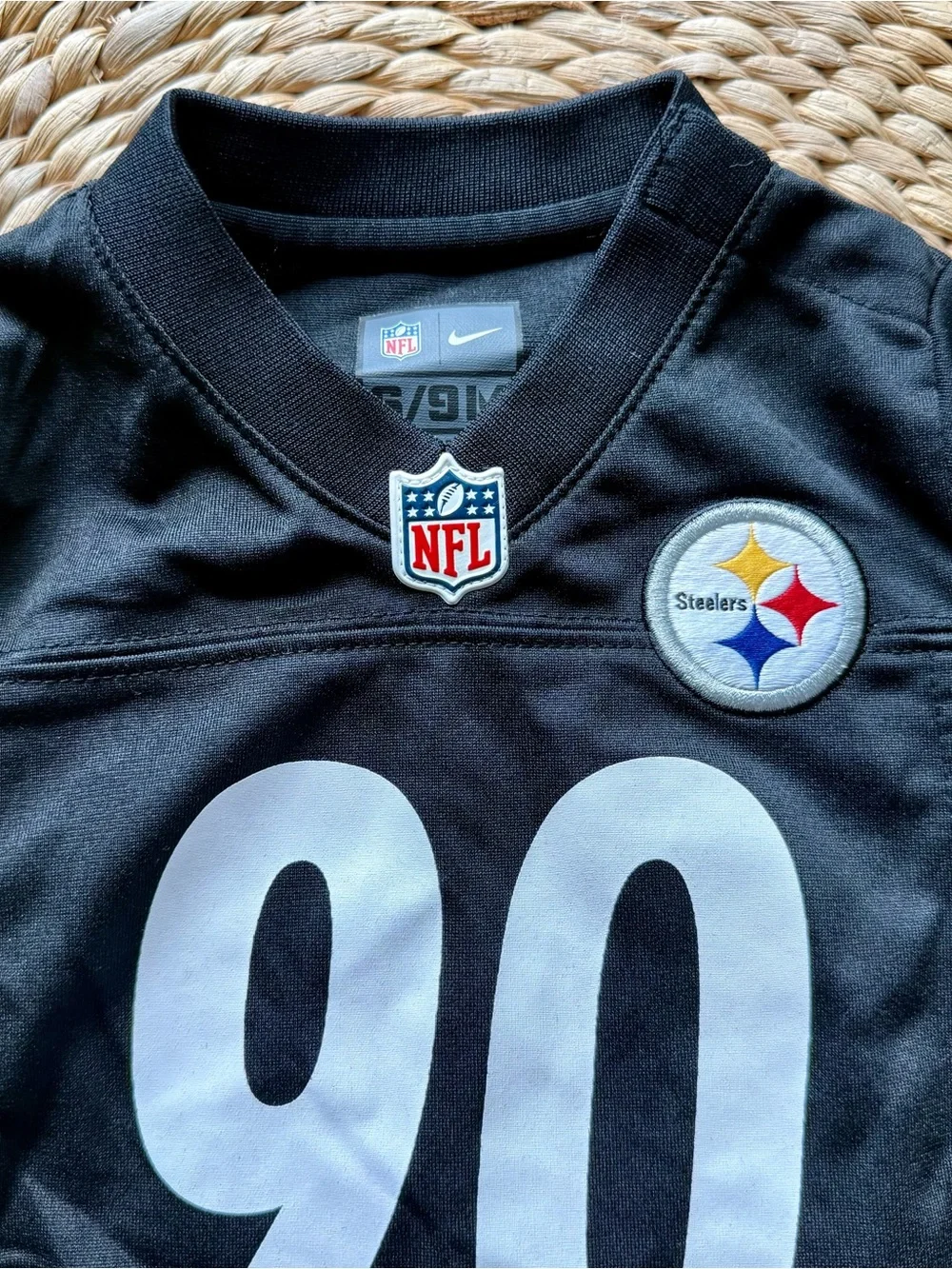 Steelers TJ Watt Game Romper Jersey by Nike 6-9 Months